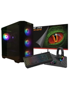 AMD Ryzen 5 4650G16GB2 Tb NVMeWindows 11 Monitor 24 Teclado raton auriculares y alfombriila Ordenador GamingPC