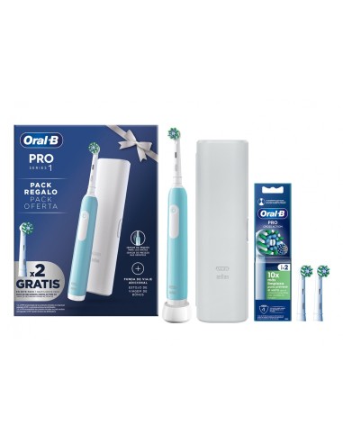 Cepillo Dental Braun Oral-B PRO 1 TURQUESA+2RECAM