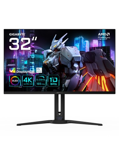 AORUS FO32U 315" Monitor de juegos UHD - 3840 x 2160 (UHD) 165Hz 003ms 250 cdm? FreeSync Premium Pro DisplayHDR True Black 400 H