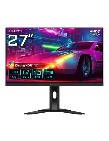 M27UA 27 Monitor de juegos UHD - 3840 x 2160 160Hz 1ms 400 cdm? FreeSync Premium HDR listo HDMI 2.1 DisplayPort 1.4