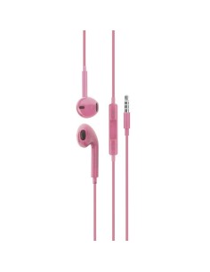 Auriculares DCU 34151002 jack 3.5mm stereo rosa