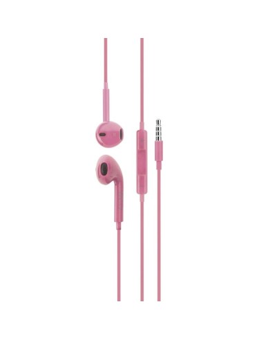 Auriculares DCU 34151002 jack 3.5mm stereo rosa