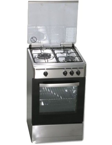 Cocina Rommer VCH356XFGBUT 3 fuegos butano Inox