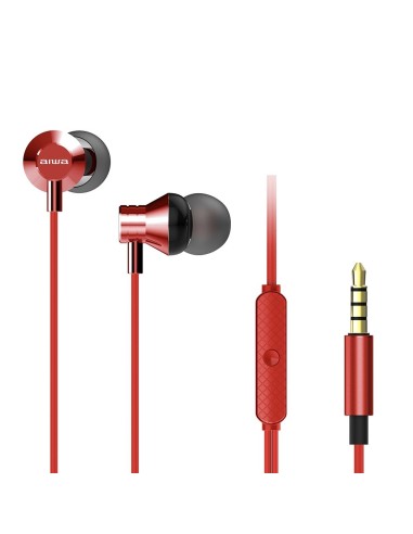 AURICULARES AIWA ESTM50RD IN EAR  RED