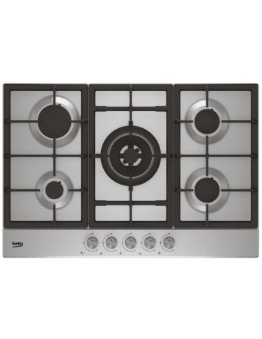 Encimera Beko HIAW75225SL 5 fuegos inox 75cm