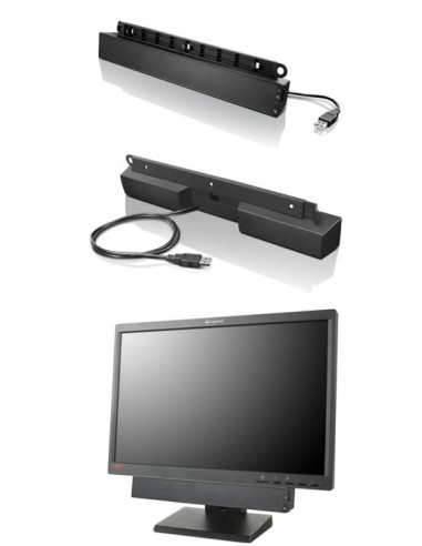 USB Soundbar Negro 2.0 canales 25 W