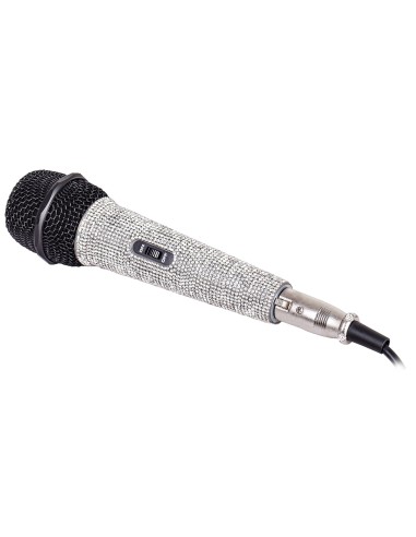 EM 30 STAR Negro Met?lico Plata Micr?fono para karaoke