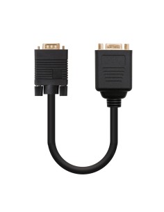 CABLE BIFURCADOR SVGA(3C+9) HDB15M-2xHDB15H ORO 20 CM