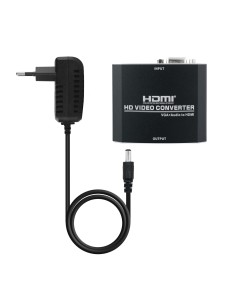Conversor SVGA+Audio a HDMI con Alimentaci?n SVGAH+Jack...