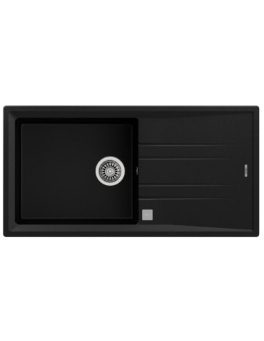 Fregadero Teka Stone 60 L-TG 1C 1E v.auto negro