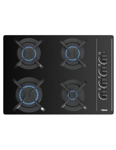Encimera Teka GBC64003KBN 4 fuegos gas natural