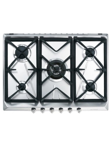 Encimera Smeg SRV576GH5 5 fuegos gas inox 70cm
