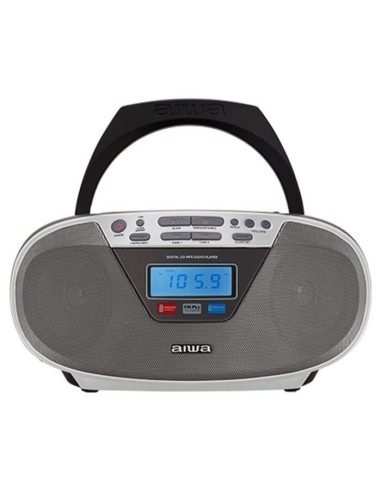 Radio Cd Aiwa BBTU400SL oBoombox de estilo modern