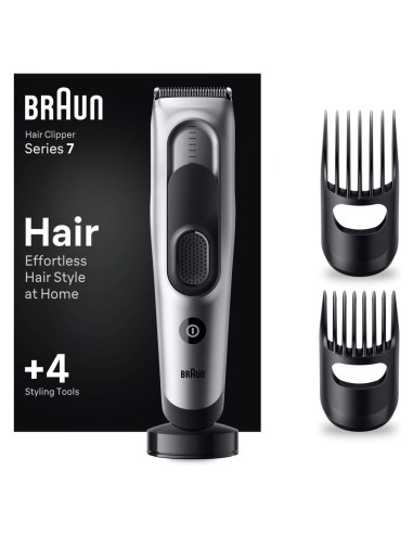 Afeitadora Braun HC7390 hairclip blkspcgry box