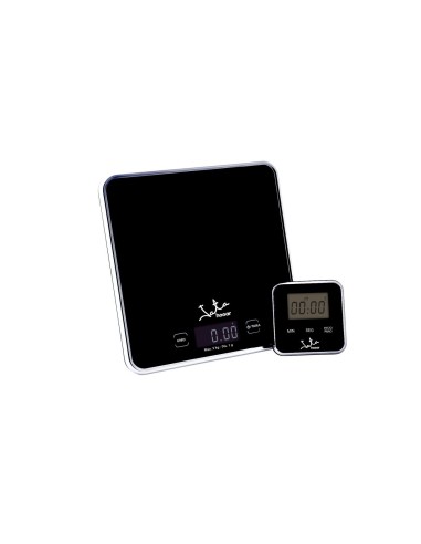 Balanza cocina Jata 730 5kg negra temporizador