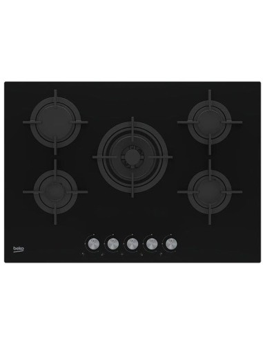 Encimera Beko HILW75222SL 5 fuegos Cristalgas 7