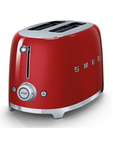 Tostador Smeg TSF01RDEU 50 style 2 rebanadas rojo