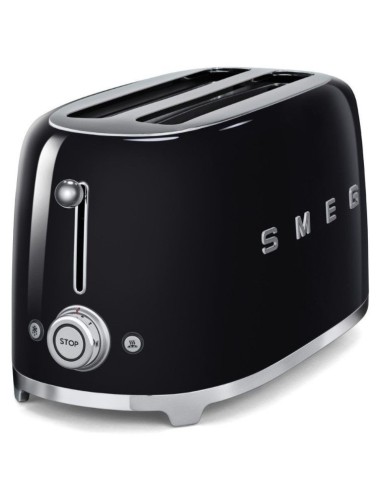 Tostador Smeg TSF02BLEU 50 style 4 rebanadas negr