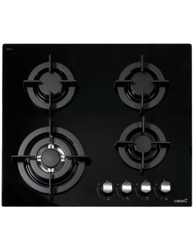 Encimera Cata CCI6031BK Cristal 4 fuegos Hierro