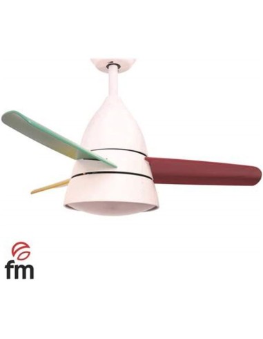 Ventilador Techo FM VTKIDSL  DC 90cm ? cLuz cMa
