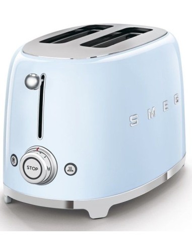 Tostador Smeg TSF01PBEU 50 style 2 rebanadas azul