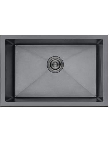 Fregadero Nova MILAN7044N 70X44 Acero Negro