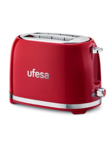 Tostador Ufesa CLASSICPINUPRED 850W 2 ranuras