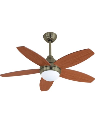 Ventilador Techo Bastilipo BALI CUERO 3LED 107cm
