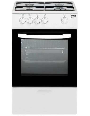 Cocina Beko CSG42010DWN 4 fuegos 85x50 gas