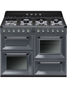 COCINA SMEG TR4110GR 7 FUEGOS GAS GRIS 110CM