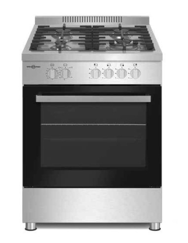 Cocina Vitrokitchen PF6060IB Inox 4 fuegos Bu