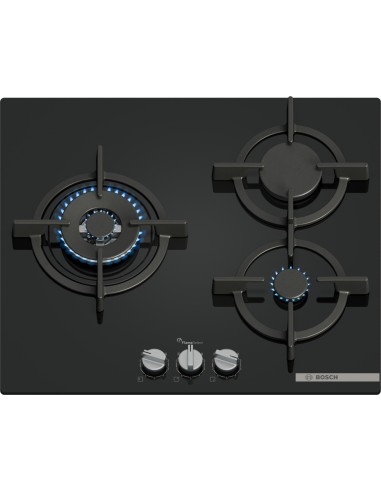 Encimera Bosch PPC6A6I10 3 fuegos 60cm Cristal