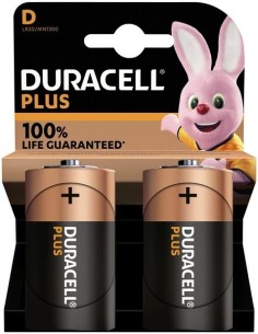 Pila Duracell Alcalina Plus Power D LR20 K2