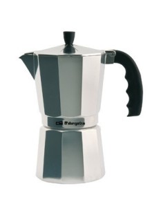 Cafetera Orbegozo KF200, 2 tz, aluminio