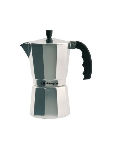 Cafetera Orbegozo KF200, 2 tz, aluminio