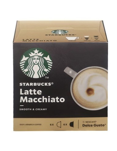 Capsula Starbucks DG Latte Macchiato Suave, 12caps