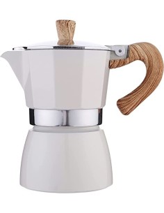 CAFETERA ITALIANA BOJ HOLA, 6T, BLANCO ALUMINIO