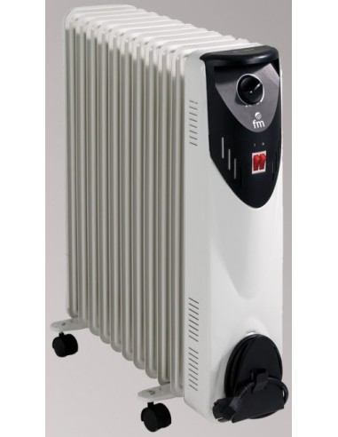 Radiador de Aceite FM RW25, 2500w, 11 Elementos, H