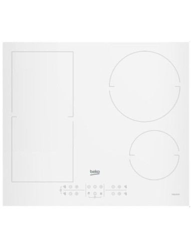 Induccion Beko HII64200FMTW, 4 zonas, 60cm, blanca