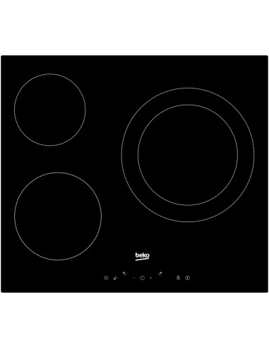 Vitroceramica Beko HIC63402T 3 zonas 60cm