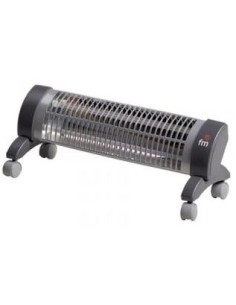 Estufa de Cuarzo FM 2302R, de pie 1200w con ruedas