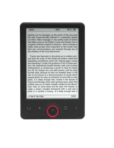 EBO-626 lectore de e-book 4 GB Negro