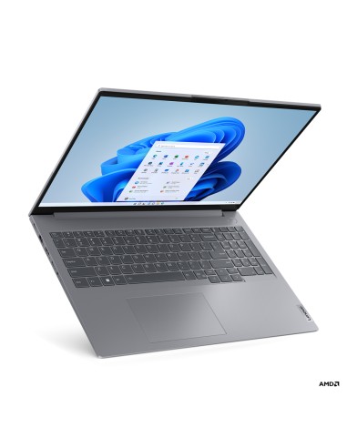 ThinkBook 16 G6 ABP Portátil 40,6 cm (16) WUXGA AMD Ryzen™ 5 7530U 16 GB DDR4-SDRAM 512 GB SSD Wi-Fi 6 (802.11ax) Windows 11 