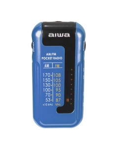 RADIO AIWA R22BL DE BOLSILLO CON AURICULARES ,COMP