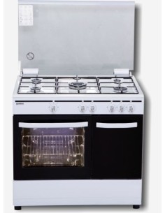 Cocina Rommer CH905BFGPB, blanco but, 5fuegos