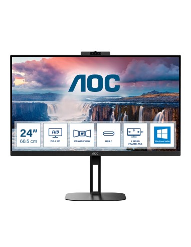 V5 24V5CW pantalla para PC 60,5 cm (23.8) 1920 x 1080 Pixeles Full HD LED Negro