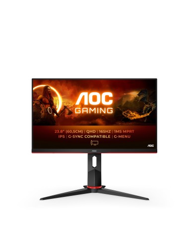 G2 Q24G2A/BK pantalla para PC 60,5 cm (23.8) 2560 x 1440 Pixeles Negro, Rojo