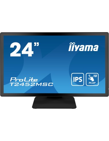 ProLite T2452MSC-B1 pantalla para PC 60,5 cm (23.8) 1920 x 1080 Pixeles Full HD LCD Pantalla táctil Multi-usuario Negro