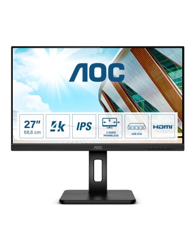 P2 U27P2 LED display 68,6 cm (27) 3840 x 2160 Pixeles 4K Ultra HD Negro
