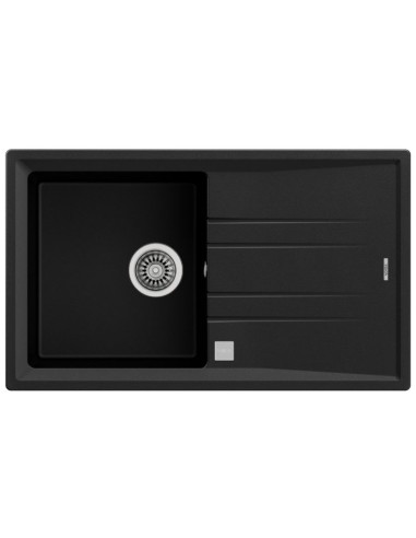 Fregadero Teka STONE 50 B-TG 1C 1E V.AUTO NEGRO
